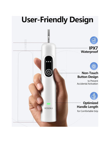 Cepillo de Dientes Eléctrico HOSOKA Sonic 60 Recargable IPX7