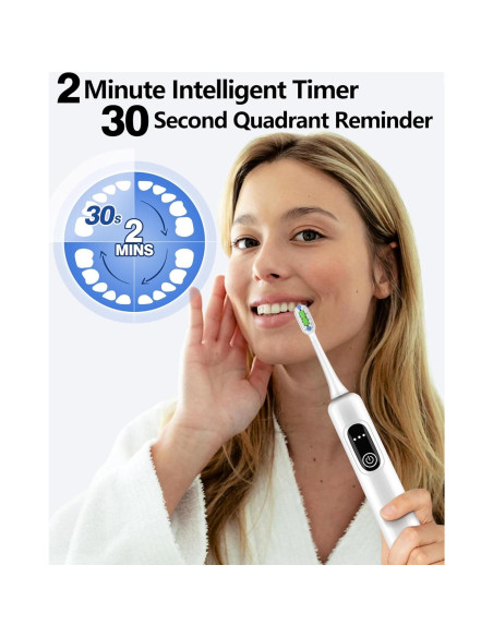 Cepillo de Dientes Eléctrico HOSOKA Sonic 60 Recargable IPX7