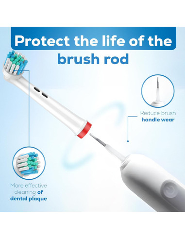 Cabezas de cepillo de dientes Oral-B Braun - Paquete de 4, cerdas suaves