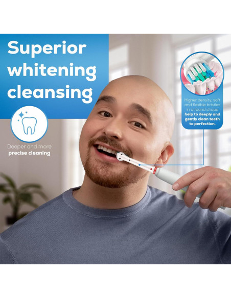 Cabezas de cepillo de dientes Oral-B Braun - Paquete de 4, cerdas suaves