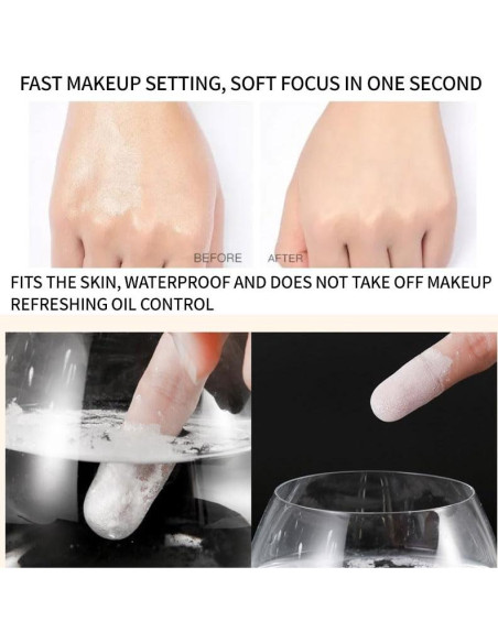 Polvo Suelto Fijador de Maquillaje LemonSac 8g - Control de Aceite Rosa