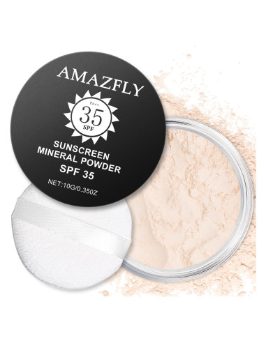 Polvo Fijador Mineral Meilury SPF 35 9.92g Translúcido