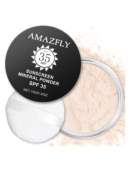 Polvo Fijador Mineral Meilury SPF 35 9.92g Translúcido