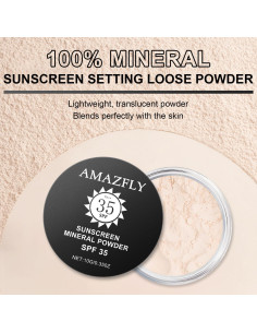 Polvo Fijador Mineral Meilury SPF 35 9.92g Translúcido 2