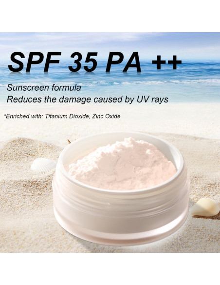 Polvo Fijador Mineral Meilury SPF 35 9.92g Translúcido