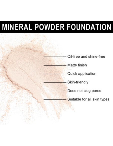 Polvo Fijador Mineral Meilury SPF 35 9.92g Translúcido