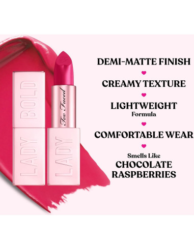 Labial Bold Cream Demasiado Facido 4.8 g Vegano Libre Crueldad