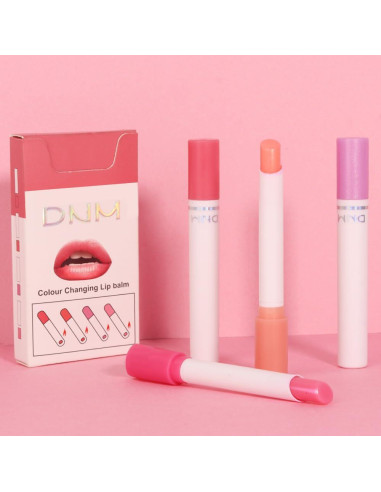 Set de Labiales Hidratantes BINGBRUSH 4 Pcs Cambia Color