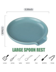 Soporte para Cucharas de Cerámica Lfpkixise 14.5 cm Gris 2