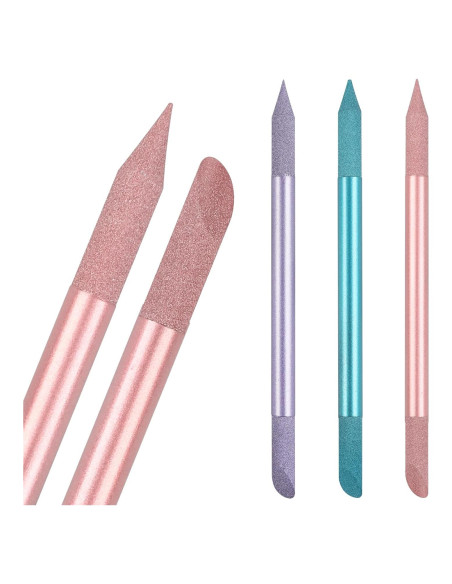 Set de 3 Empujadores de Cutículas de Vidrio heemeei