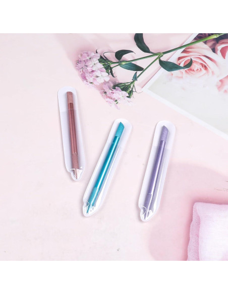 Set de 3 Empujadores de Cutículas de Vidrio heemeei