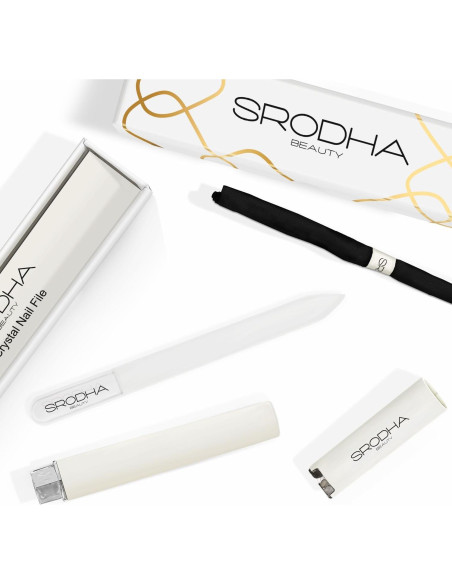 Juego de Lima de Uñas de Cristal Srodha - 3 Piezas Profesional