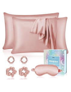 Juego de Fundas de Almohada de Seda Mis Cosas Novedosas 7 Piezas