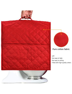 Cubierta para Batidora de Pie NALAN Rojo 6-8 Litros Algodón 2