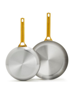 Juego de Sartenes GreenPan Acero Inoxidable 10" y 12"