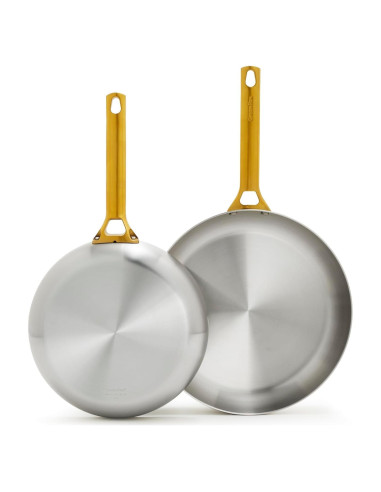Juego de Sartenes GreenPan Acero Inoxidable 10" y 12"