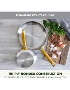 Juego de Sartenes GreenPan Acero Inoxidable 10" y 12" 2