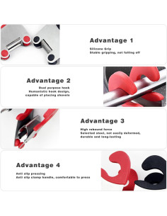 Soporte para cuchara de olla Veesper 2 piezas acero inoxidable negro 2