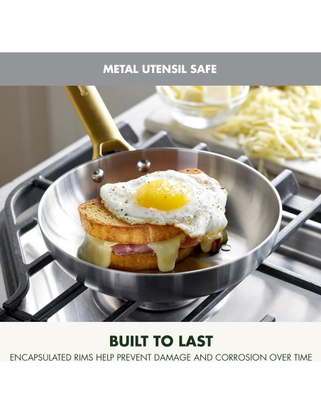 Juego de Sartenes GreenPan Acero Inoxidable 10" y 12"