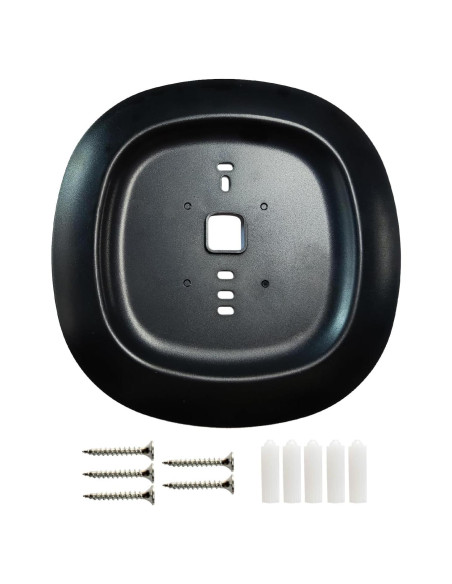 Placa de Montaje Decorativa Negra para Termostato Ecobee