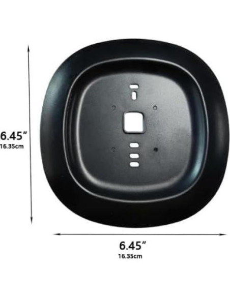 Placa de Montaje Decorativa Negra para Termostato Ecobee