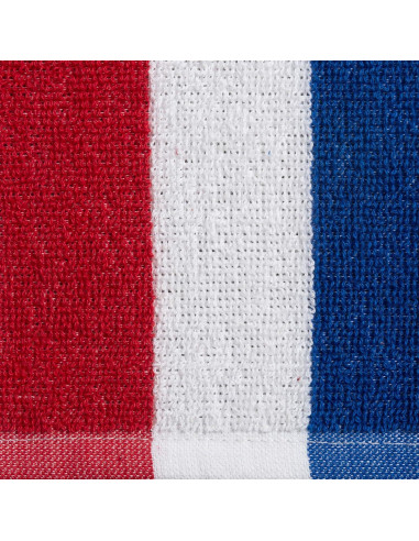 Tumbona de Playa DII con Toalla de Algodón Rayada 66x208 cm