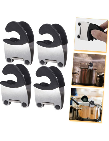 Soporte de Cuchara para Olla TOPPERFUN - 4 Piezas Acero Inoxidable