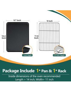 Bandeja para Hornear P&P CHEF 31.5x24.6cm Antiadherente 2