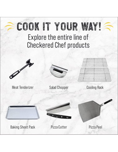 Bandeja para Hornear Checkered Chef 45.7 x 33 cm + Rejilla