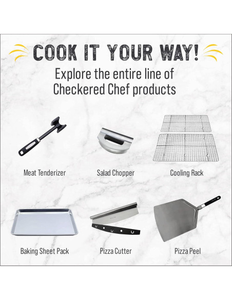 Bandeja para Hornear Checkered Chef 45.7 x 33 cm + Rejilla