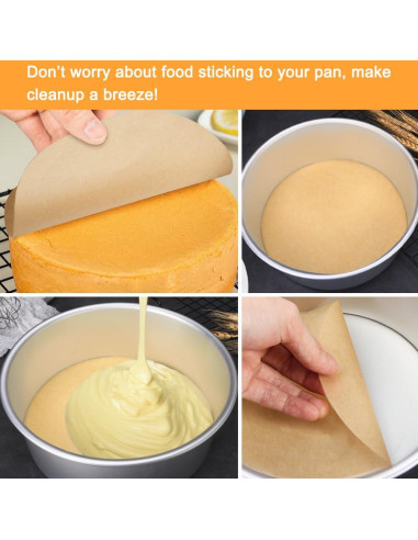 Papel Pergamino Redondo 30.48 cm BYKITCHEN - 100 Hojas Antiadherente