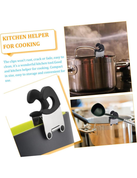 Soporte de Cuchara para Olla TOPPERFUN - 4 Piezas Acero Inoxidable