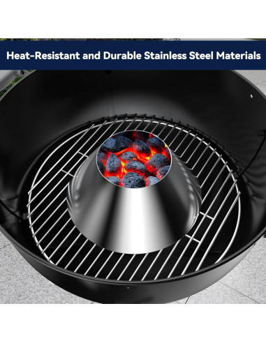 Soporte de Briquetas de Carbón Skyflame para Parrillas Kettle 45-66 cm