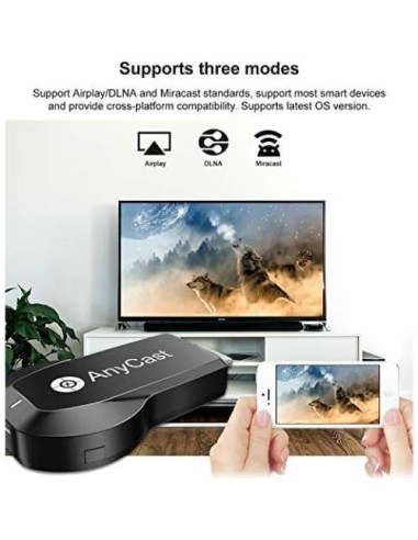 Adaptador de Pantalla Inalámbrico SmartSee Anycast M100 4K 1080P
