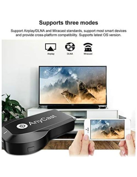 Adaptador de Pantalla Inalámbrico SmartSee Anycast M100 4K 1080P