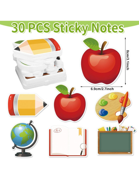 30 Notas Adhesivas Sereliy Regreso a Clases 600 Hojas