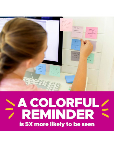 Notas Adhesivas Super Sticky Post-it Oasis 10.16x15.24cm 8 Blocs