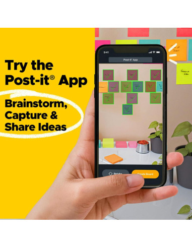 Notas Adhesivas Super Sticky Post-it Oasis 10.16x15.24cm 8 Blocs