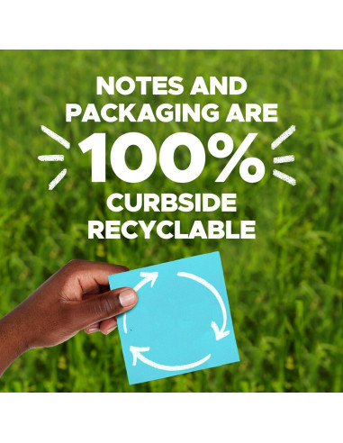 Notas Adhesivas Super Sticky Post-it Oasis 10.16x15.24cm 8 Blocs