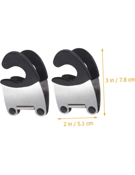 Soporte de Cuchara para Olla TOPPERFUN - 4 Piezas Acero Inoxidable