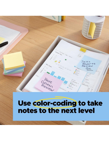 Notas Adhesivas Super Sticky Post-it Oasis 10.16x15.24cm 8 Blocs