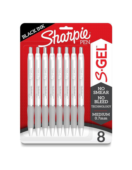 Bolígrafo Sharpie S-Gel Negro 0.7mm Paquete de 1