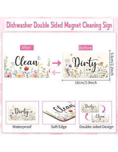 Imán Reversible para Lavavajillas Cosmisun - Limpio/Sucio 10x5.6cm 2