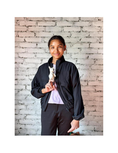 Títere de dedo de lobo dire hecho a mano - Ganapati Crafts