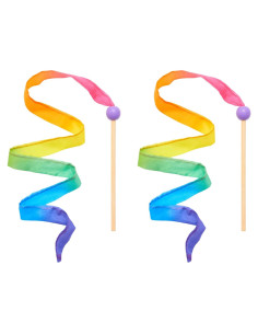 Streamer Arcoíris Mini Sarah's Silks - Varita de Cinta 91 cm