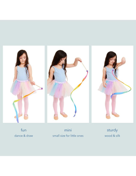 Streamer Arcoíris Mini Sarah's Silks - Varita de Cinta 91 cm