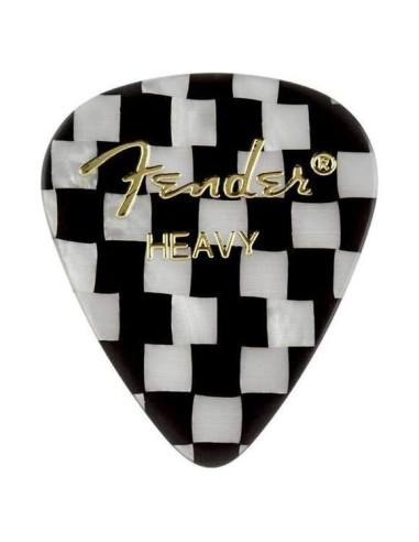 Púas de Guitarra Fender Checker 351 Pesadas - Paquete de 12