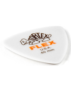 Púa de guitarra Jim Dunlop Tortex Flex Triángulo 0.60mm Naranja - 6 Paquete 2
