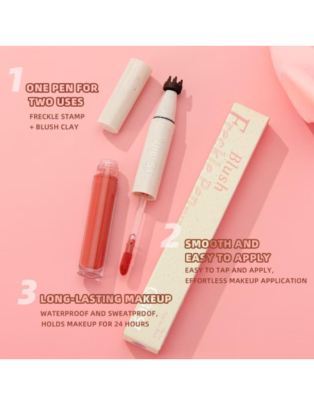 Lápiz Rubor 2 en 1 SHEEPFLY con Pecas Naturales - 24g