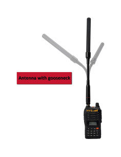 Antena Gooseneck HYS 2m/70cm BNC para Radios de Dos Vías 2